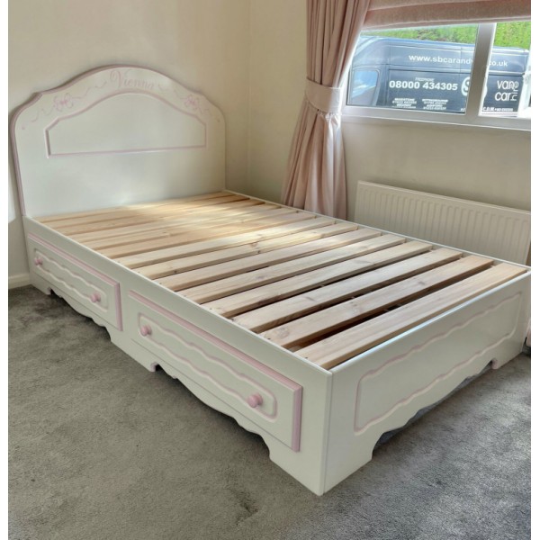 Small Double Danny Bed With Storage Drawers