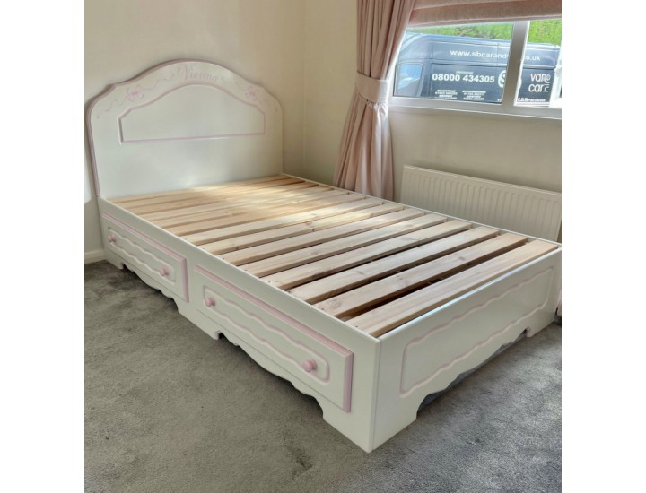 Small Double Danny Bed With Storage Drawers