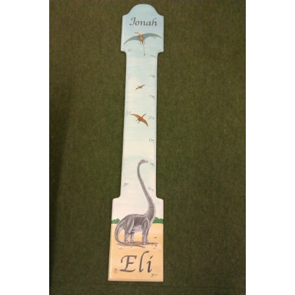 Height Chart and Painted Dinosaur 2 Names