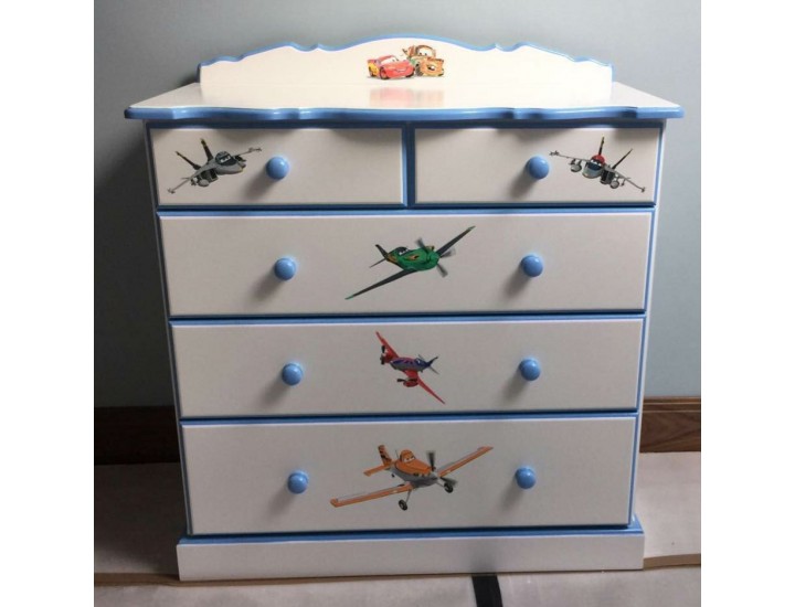 Chest Of Drawers With Cars And Planes