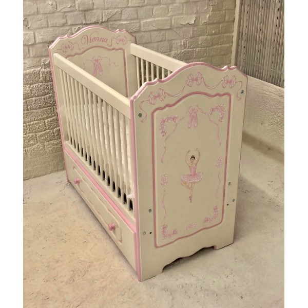 Classic Slim Cot + Name + Standard Trim + Standard Art + Drawer