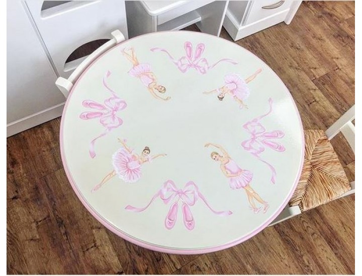 Toddler Table With 2 Chairs Ballet Artwork Very Strong