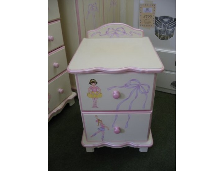 Bedside Unit With 2 Drawers Ballet