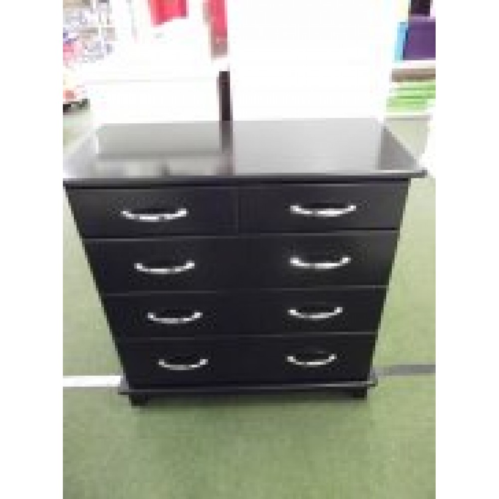 Chest Of Drawers in Black Metal Handles