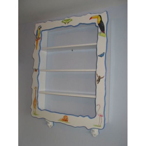 Bookcase Display With Animal Fascia - Longer