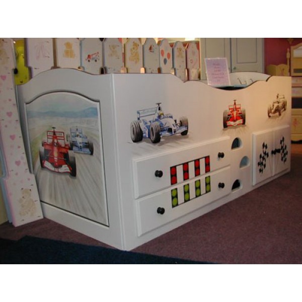 Cabin Bed Racing Cars Vroom Vroom