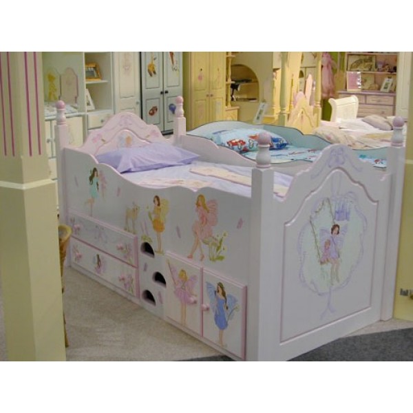 Cabin Bed With Posts 'Fairies & Angels'