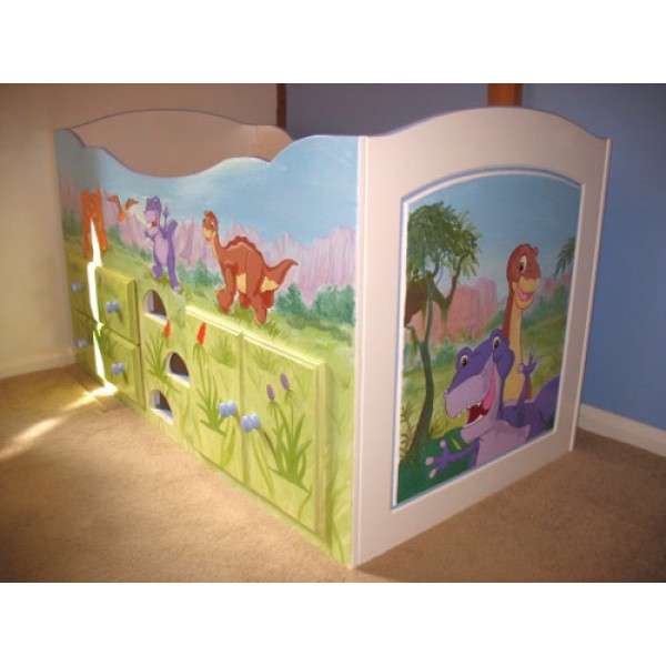 Cabin Bed Happy Dino's Landscape Art