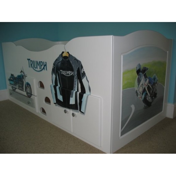 Cabin Bed Triumph Motorbike Artwork