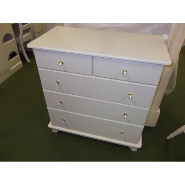 Chest Of Drawers With Gold Crystal Knobs