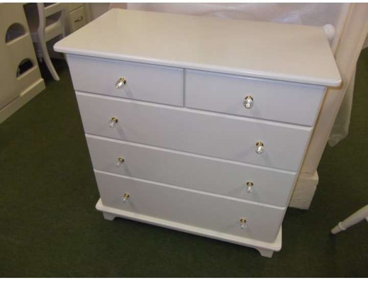 Chest Of Drawers With Gold Crystal Knobs
