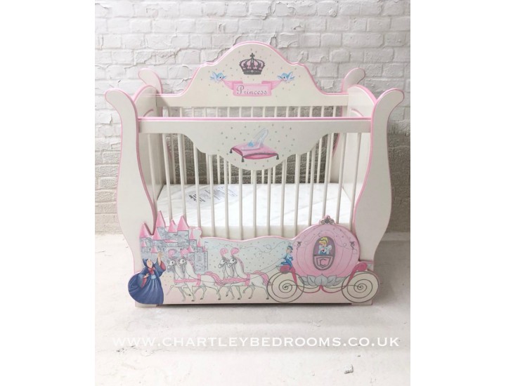 Cinderella Carriage Bespoke Cot With Drawer