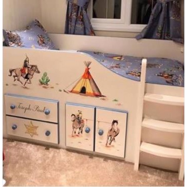 Cowboy Low Cabin Bed With Storage