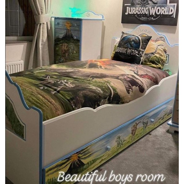 Dinosaur Bed With Storage Drawers Under
