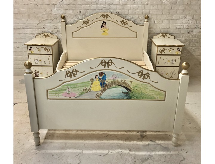 Double Bed With Belle Hand Painted Artist Work