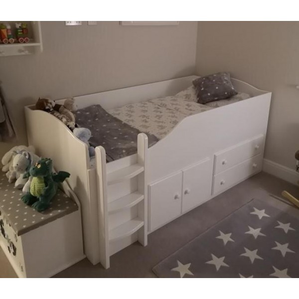 Low Cabin Bed With Storage Under