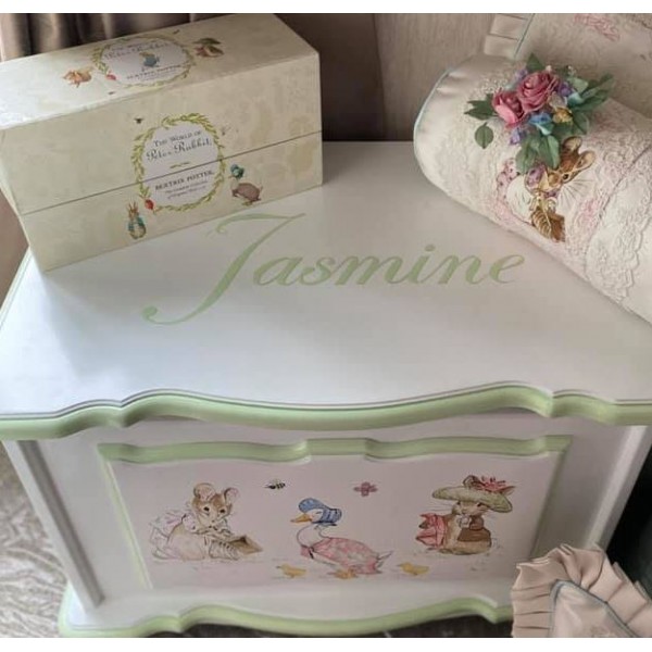 Beatrix Potter Characters Hand Painted Toybox
