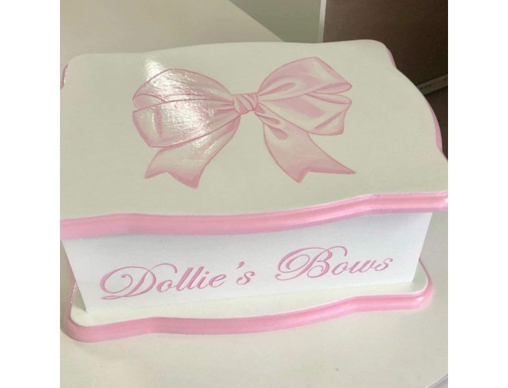 Pink Bow Bow Personalised With Your Childs Name