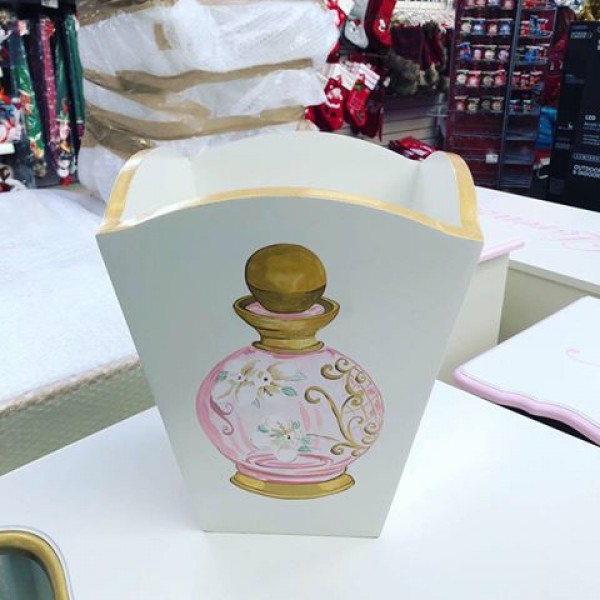 Waste Bin With Purfume Bottle