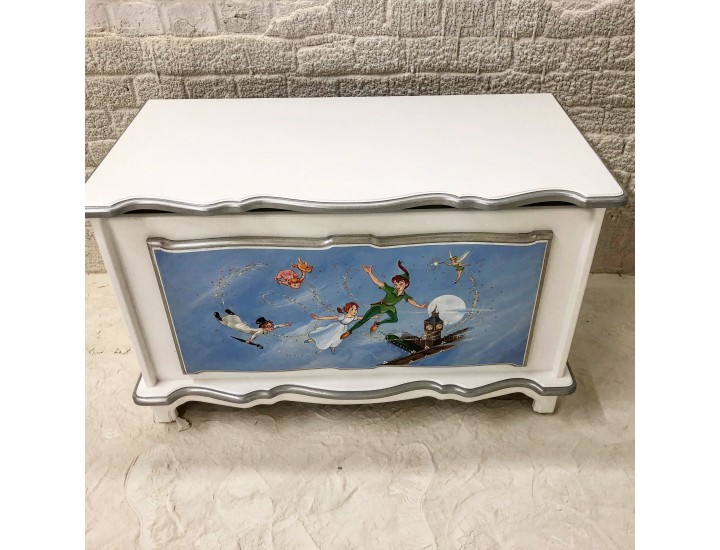 Peter Pan Hand Painted Personalised Toy Box