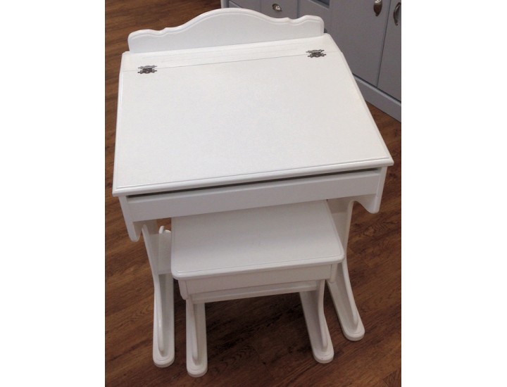 Plain & Simple Flap-Top Desk + Stool