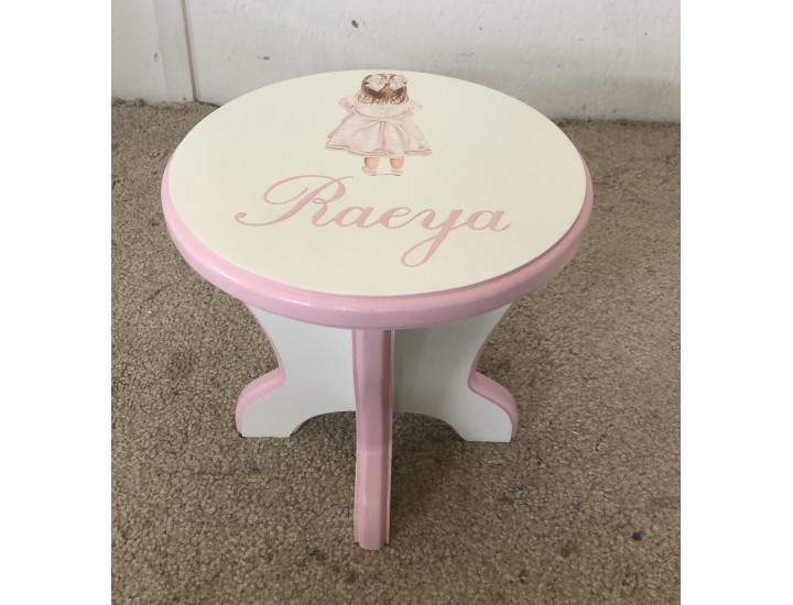 Toddler Or Baby Stool Hand Painted & Personalised