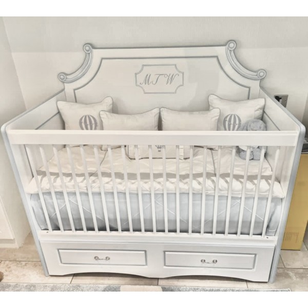 Chester Cot + Name + Standard Trim + Simple Art + Drawer