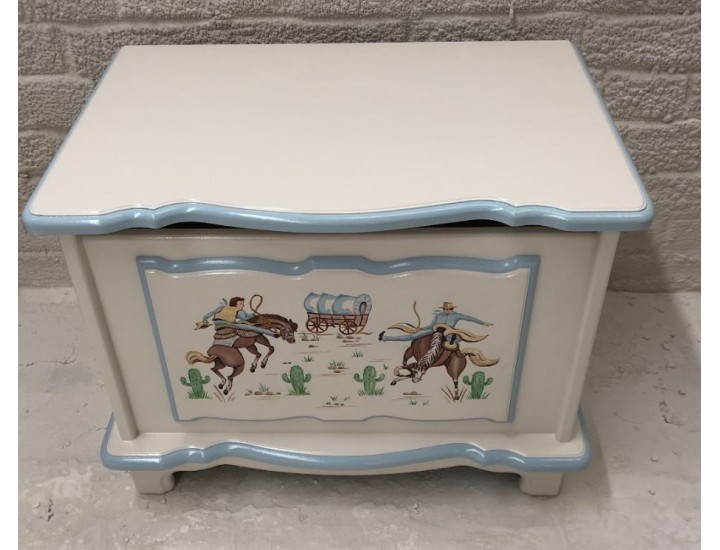 Small 2ft Personalised Cowboy Toybox