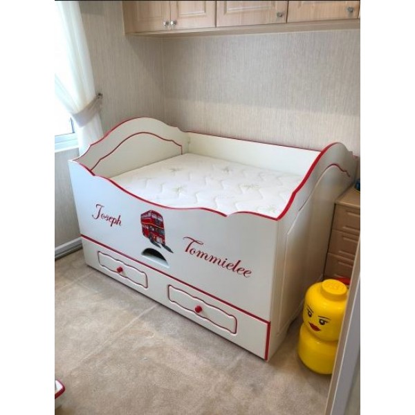 Small Double Cabin Bed With Extra Pull Out Bed