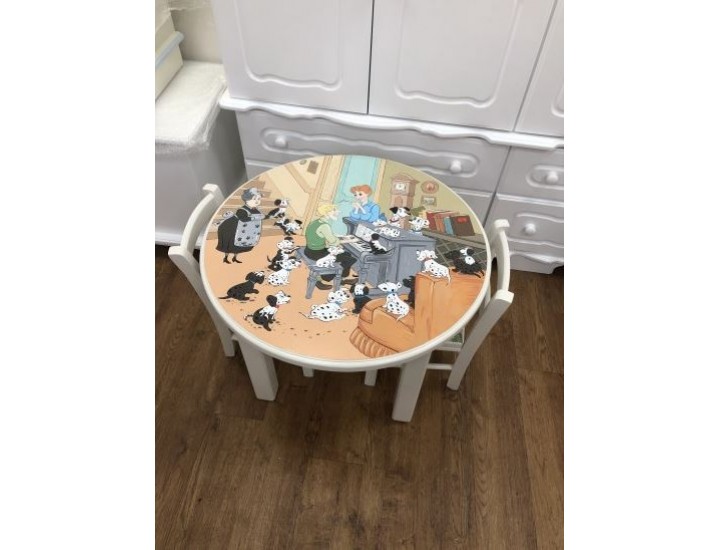 Spotty Dog Table And Chairs Hand Painted To Order