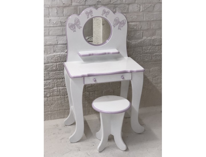 Toddler Dressing Table With Stool & Mirror -Taller