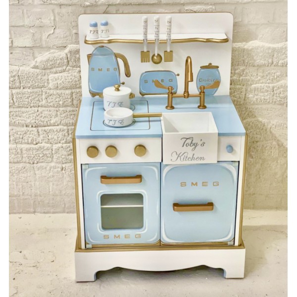 Play Kitchen With A Chartley Blue Make Over And Personalised