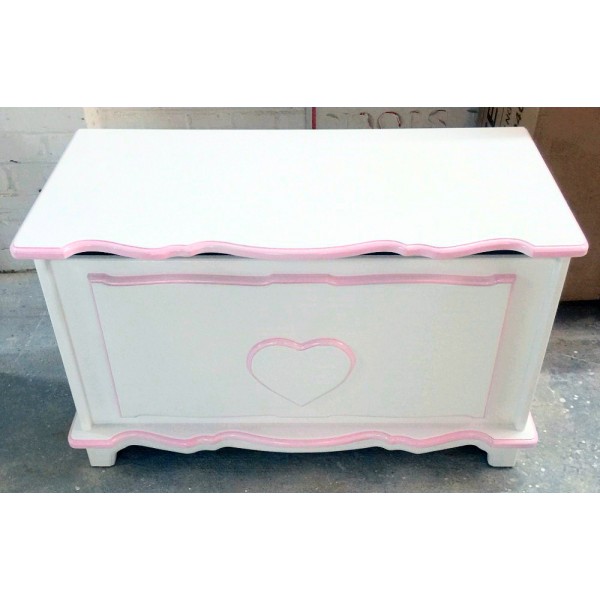 Personalised Toy Box In Fancy Style With Heart