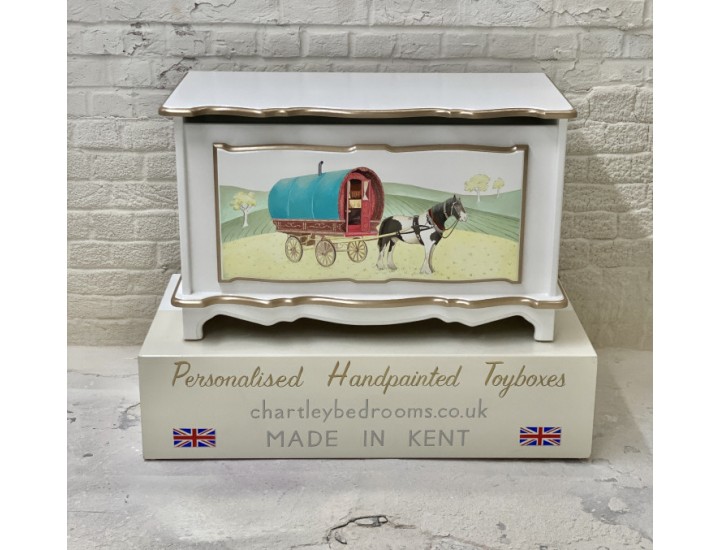 Gypsy Wagon Hand Painted Toybox